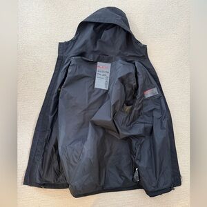 Men's Prada Black Hooded Rain Jacket - Gore Tex